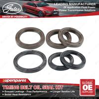 Gates Timing Belt Oil Seal Kit for Ford Capri SA SB SC SE Laser KE 1.6L