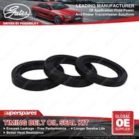 Gates Timing Belt Oil Seal Kit for Porsche 924 2.0L 92KW 154KW 75-89