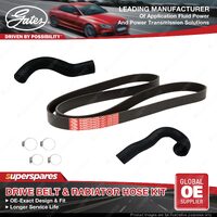 Gates Drive Belt & Radiator Hose Kit for Nissan Navara D22 ZD30 3.0L 110KW 01-08