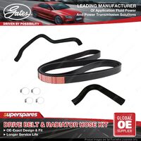 Gates Drive Belt & Radiator Hose Kit for Mitsubishi Pajero NM NP 3.5 149KW 00-07