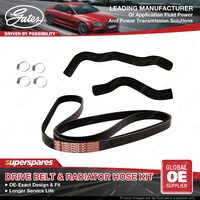 Gates Drive Belt & Radiator Hose Kit for Toyota Land Cruiser UZJ200 4.7L 202KW