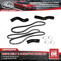 Gates Drive Belt & Radiator Hose Kit for Toyota Landcruiser FZJ80 4.5 165KW