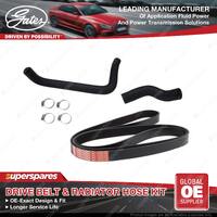 Gates Drive Belt & Radiator Hose Kit for Toyota Hilux GGN15 25 120 125 4.0L