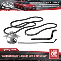 Gates Thermostat Heater Hose Belt Kit for Holden Commodore VB 3.3L 71KW SANKYO