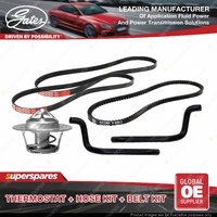 Gates Thermostat + Heater Hose Drive Belt Kit for Holden Commodore VT 5.0L 50LB9
