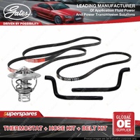 Gates Thermostat Heater Hose Belt for Holden Commodore VL 3.0L 114KW 150KW