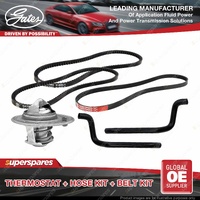 Gates Thermostat Heater Hose Belt Kit for Mitsubishi Pajero V23W V43W 3.0L 90-94