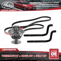 Gates Thermostat Heater Hose Drive Belt for Toyota Camry SV21 2.0L 82KW with A/C