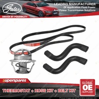 Gates Thermostat Radiator Hose Belt for Holden Commodore VT VX 3.8L 171KW 02-04