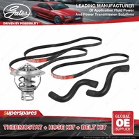 Gates Thermostat + Radiator Hose Drive Belt Kit for Nissan Cefiro A31 2.0L 88-92
