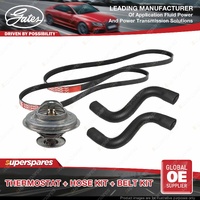 Gates Thermostat Radiator Hose Drive Belt Kit for BMW 325i E36 2.5L 141KW 93-95