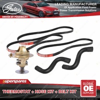 Gates Thermostat + Radiator Hose + Drive Belt Kit for Honda Civic EJ6 EJ7 1.6L