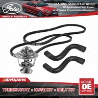 Gates Thermostat + Radiator Hose Drive Belt Kit for Ford Ranger PJ PK 2.5L 3.0L