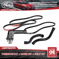 Gates Thermostat + Radiator Hose + Drive Belt Kit for BMW 316i E36 1.6L 93-95