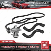 Gates Thermostat Radiator Hose Drive Belt for Mazda B2600 Drifter Proceed UN8