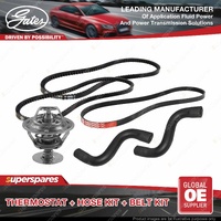Gates Thermostat Radiator Hose Drive Belt for Toyota Hilux YN85 1.8L 61KW 94-97