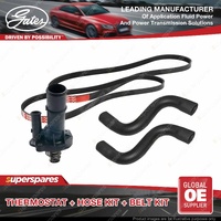 Gates Thermostat + Radiator Hose + Drive Belt Kit for Mazda 3 BK12 BK14 2.3L