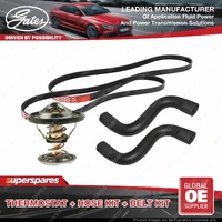 Gates Thermostat + Radiator Hose Drive Belt Kit for Holden Caprice WN 6.0L 260KW