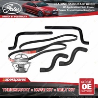 Gates Thermostat Radiator Heater Hose Belt Kit for Holden Commodore VT VX 3.8L