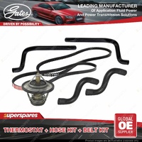 Gates Thermostat Radiator Heater Hose Drive Belt Kit for Holden Colorado RC 3.0L