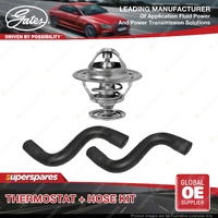 Gates Thermostat + Radiator Hose Kit for Nissan Navara D22 2.5L 76KW 82 Degree