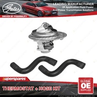 Gates Thermostat + Radiator Hose Kit for Mitsubishi Triton MH K26T K36T 3.0L