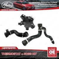 Gates Thermostat + Radiator Hose Kit for BMW 523i 525i 530i E60 E61 2.5L 3.0L