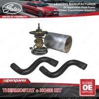 Gates Thermostat + Radiator Hose Kit for Holden Commodore VE 3.6L 180KW 210KW