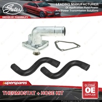 Gates Thermostat + Radiator Hose Kit for Nissan Pathfinder R52 3.5L 194KW 12-On