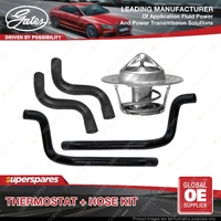Gates Thermostat Radiator Hose Heater Hose Kit for Ford Fairlane BF 4.0L 190KW