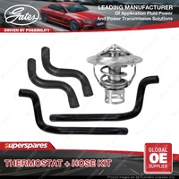 Gates Thermostat + Radiator Hose + Heater Hose Kit for Holden Commodore VL 3.0L