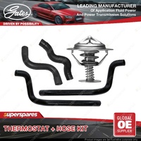 Gates Thermostat + Radiator Hose + Heater Hose Kit for Nissan Navara D40M 10-On