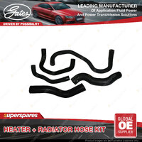 Gates Heater+Radiator Hose Kit for Toyota Landcruiser Prado KZJ120R 3.0L 1KZ-TE