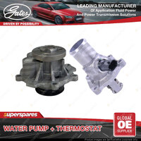 Gates Water Pump + Thermostat Kit for Alfa Romeo 159 939AXL1A 1.8L 103kW 05-11