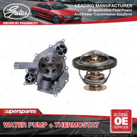 Gates Water Pump + Thermostat Kit for Chrysler 300C LE 6.1L 317kW RWD Petrol