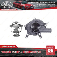 Gates Water Pump + Thermostat Kit for Mitsubishi Delica P04W P14V 2.4L 97kW