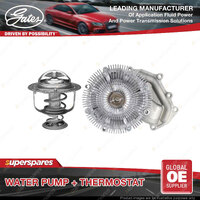Gates Water Pump + Thermostat for Nissan Navara D22 Patrol Y61 Elgrand Terrano