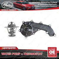 Gates Water Pump + Thermostat Kit for Toyota Hiace RCH 13 19 23 29 Dyna 200