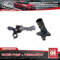Gates Water Pump + Thermostat for Toyota Hilux Surf GGN 15 25 120 125 135 215