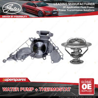 Gates Water Pump + Thermostat Coolant for Toyota Landcruiser UZJ 100 200 Tundra