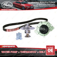 Gates Water Pump Thermostat Belt Kit for Ford Mondeo MA MB 2.5L 162kW HUBA 07-10