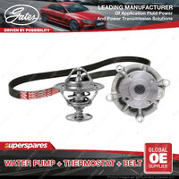 Gates Water Pump + Thermostat + Belt Kit for Ford Fairmont Falcon BA BF LTD 5.4L