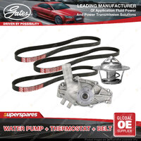 Gates Water Pump + Thermostat + Belt Kit for Holden Commodore VT Calais VT 5.0L