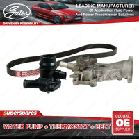 Gates Water Pump + Thermostat + Belt Kit for Holden Cruze JH 1.4L 103kW 2011-On