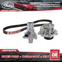 Gates Water Pump + Thermostat + Belt Kit for Holden Cruze JG JH 1.6L 1.8L 09-ON