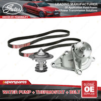 Gates Water Pump + Thermostat + Belt Kit for Hyundai Excel X3 Getz TB 1.5L 1.6L