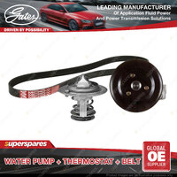 Gates Water Pump + Thermostat + Belt Kit for Hyundai Sonata NF 2.4L 119kW 128kW