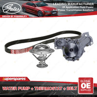 Gates Water Pump Thermostat Belt Kit for Mitsubishi Pajero NS 3.8L 184kW 06-08