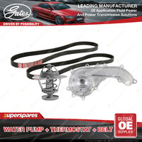 Gates Water Pump + Thermostat + Belt Kit for Toyota Hilux RZN147 RZN152 2.0L