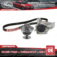 Gates Water Pump + Thermostat + Belt Kit for Toyota Corona ST215 Picnic SXM10